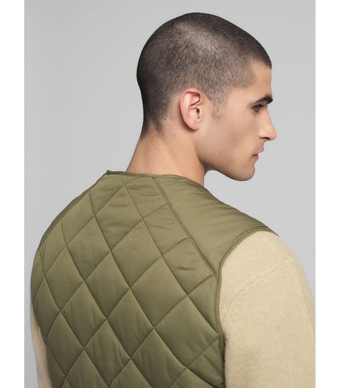 キルティングベスト 詳細画像 マッドグリーン 6